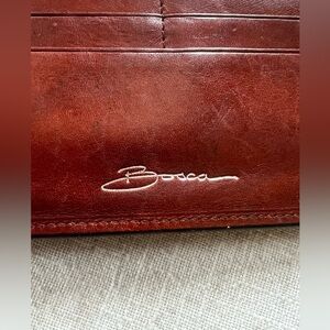 Bosca ladies, leather wallet, preowned good condition Brown snap closure/zipper